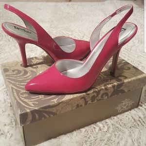 Hot Pink Slingback Pumps